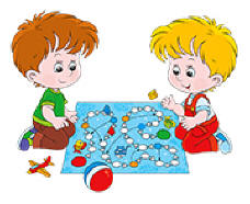 kids playing board game